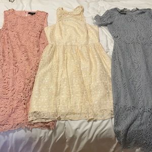 Set of Three Lace Dresses (Small)